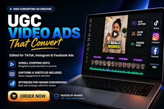 create high converting ugc video ads for tiktok, facebook and instagram