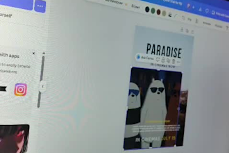 design creative and print ready poster using canva