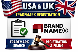 usa trademark registration and UK trademark search and filing