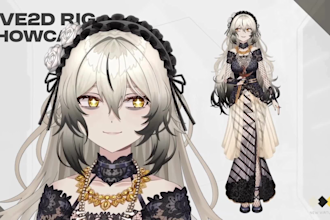 design and rig pro live2d vtuber model and anime avatar