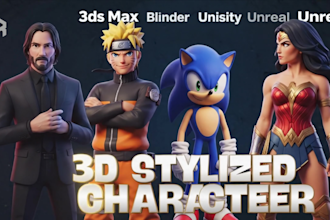 create a custom 3d character model
