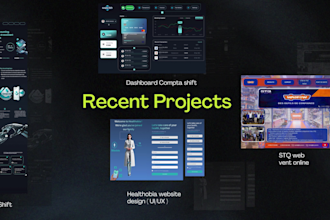 design a sleek, modern, and user centric UI UX in figma