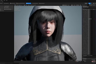 rig avatar for ue5 livelink,blendshape,mocap,glb character rig,phoneme,xgen hair