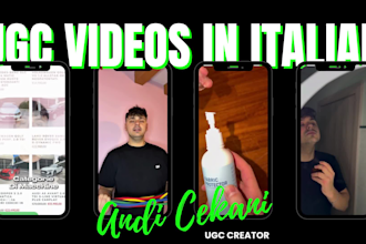 create ugc videos in italian