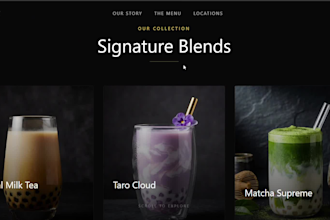 3d animated interactive landing page wordpress hero section spline webgl gsap
