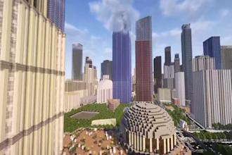 build custom minecraft city, minecraft lobby, minecraft map, minecraft java