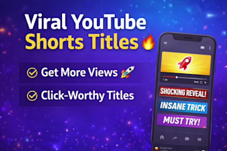 create viral youtube titles and hashtags