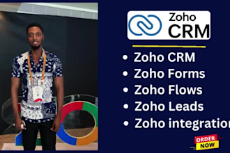 set up zoho crm zoho one, desks zoho campaigns bigin, forms, sites, analytics