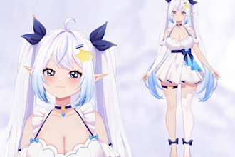 design vtuber model live2d rigging vrm 3d vtuber model model for vtube studio