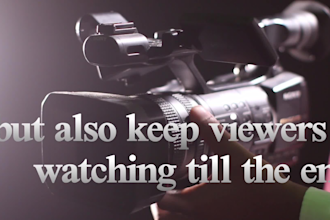 cinematic and engaging video editing for youtube, reels and ads