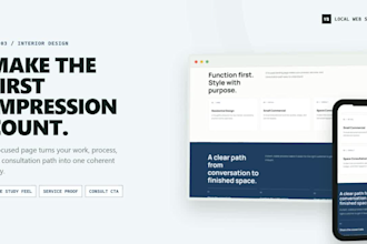 build a mobile friendly landing page for your local business