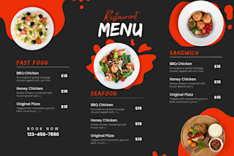 design food posters, food menu,flyers for the restaurants