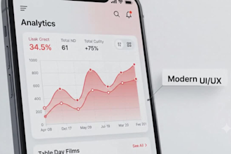 create a premium android app with modern UI