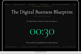 build your course or coaching landing page