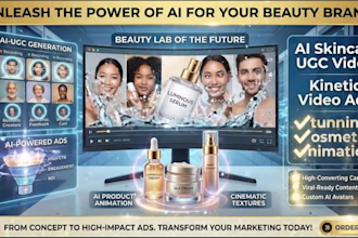 ai skincare ugc video skincare video ads cosmetic