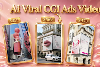 create ai viral cgi ads video, instagram reels, vfx ads cgi product for brand