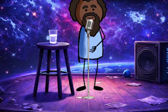 make stickman explainer, standup videos with custom audio, background