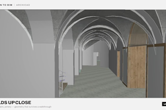 convert point cloud to archicad scan to bim model