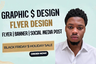 design black friday flyer and banner ads, plus black friday flyer and banner