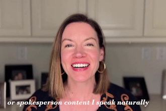 create female spokesperson video human ugc testimonial spoken review ugc content