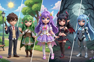 create a unique custom gacha oc character using gacha club