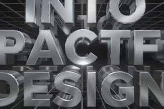 create modern kinetic typography and 3d text animated video