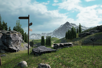 create realistic level, environment, terrain map and lighting in unreal engine 5