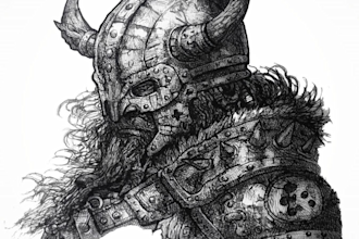 draw detailed pen and ink illustrations