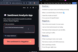 build nlp  for sentiment analysis and text classification