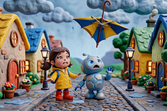 create 3d ai claymation animation video