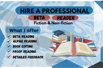 sensitivity reader with detailed feedback and story critique