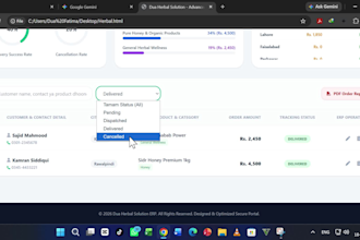 build a custom e commerce order management system and sales dashboard
