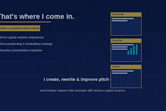 create a pitch deck for your startup or capital raise