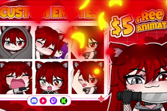 create custom emotes or animated for twitch and discord