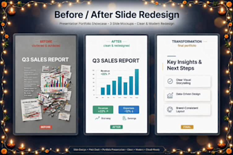 design festive diwali pitch deck or presentation in 12 hours