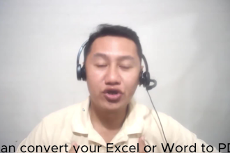 covert your excel or word file to PDF format