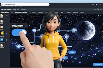 create custom rive and lottie animation for website, mobile apps and game assets