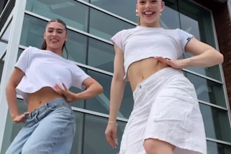 create afro dance group dance, shuffle dance,  twerk dance video