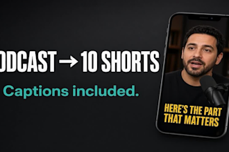 edit your podcast into youtube shorts and reels