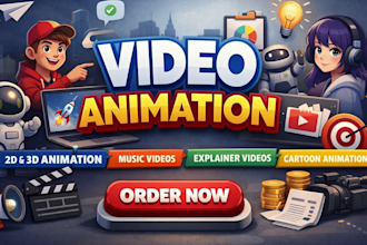 create a motion graphics animated explainer video and animation