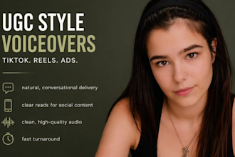british female voiceover for social media