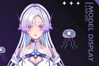 design and rig a professional live2d vtuber model for vtube studio