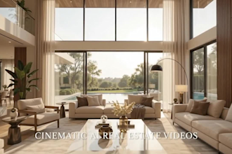 create cinematic ai real estate video explainer promo video tour ai real estate