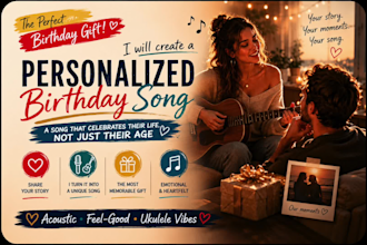 turn their life story into a personalized birthday song