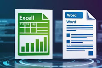 do PDF to word and excel conversion professionally