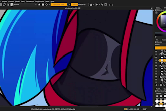 draw your oc in the style of helluva boss or hazbin hotel