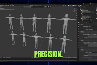 do game ready 3d character modeling and rigging