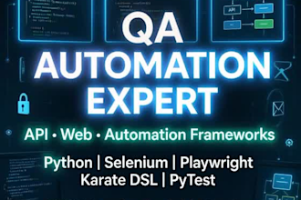 design and implement professional QA automation for API and web