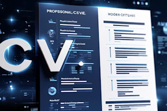 make a modern professional CV resume and cover letter design