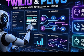 integrate twilio or plivo SMS, IVR, voice call and chatbot system